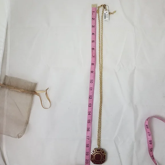 Chico's Hope Long Pendant NEW 20+ Inches with Extender Gold Tone